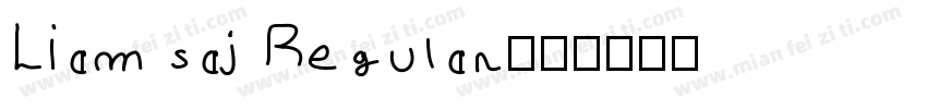 Liam saj Regular字体转换